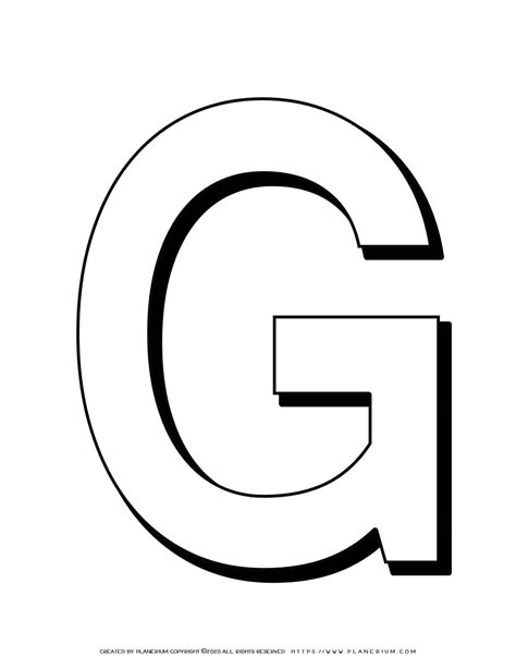 Capital Letter G Coloring Coloring Pages