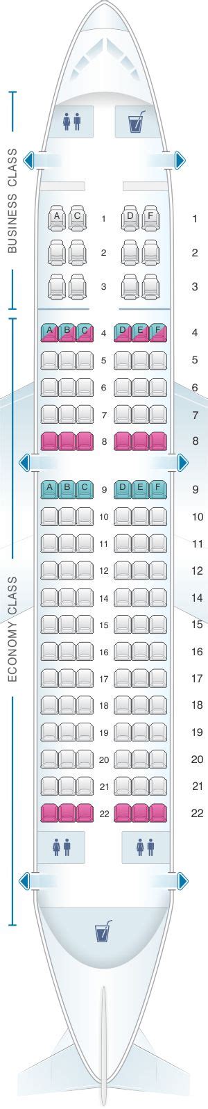 Seat Map Avianca Airbus A319 Azerbaijan Airlines Kingfisher Airlines