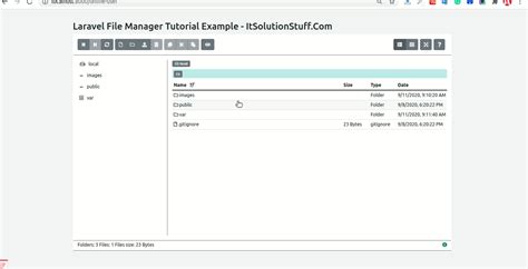 Laravel File Manager Tutorial Step By Step Laravel Advanced