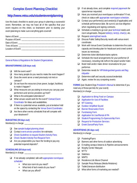 Event Planning Checklist 13 Examples Format Pdf Examples