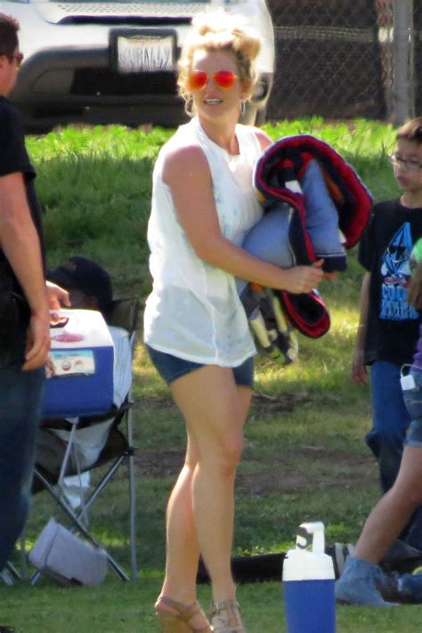 Britney Spears At Her Sons Soccer Game In Los Angeles Hawtcelebs