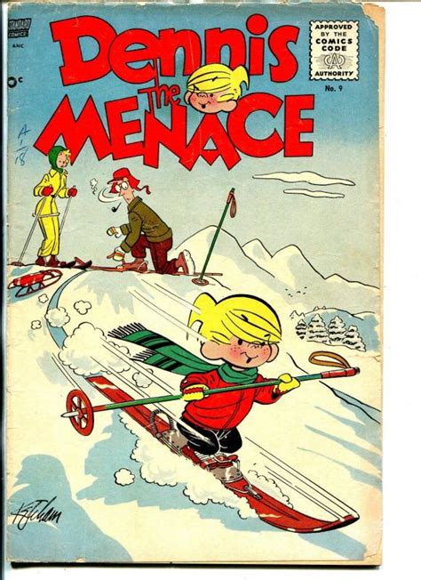 Dennis The Menace 9 1955 Standard Hank Ketchum Art 1st Code Issue Vg