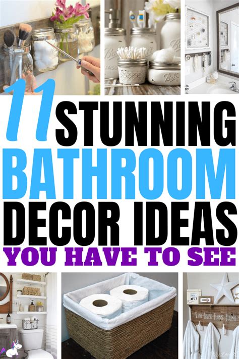 11 Small Bathroom Decor Ideas You Can Diy On A Really