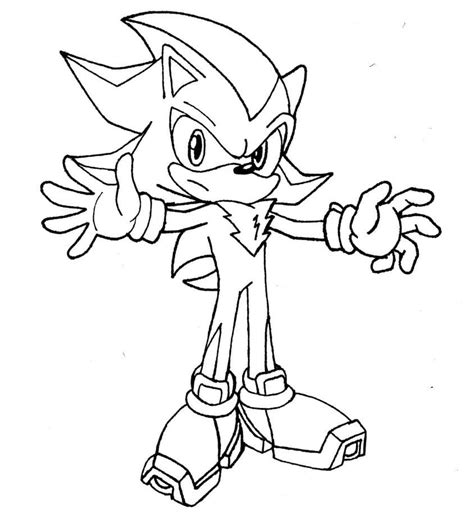 Shadow The Hedgehog With A Gun Coloring Pages