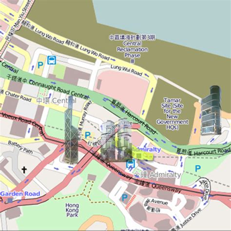Map Of Admiralty Hong Kong Johomaps