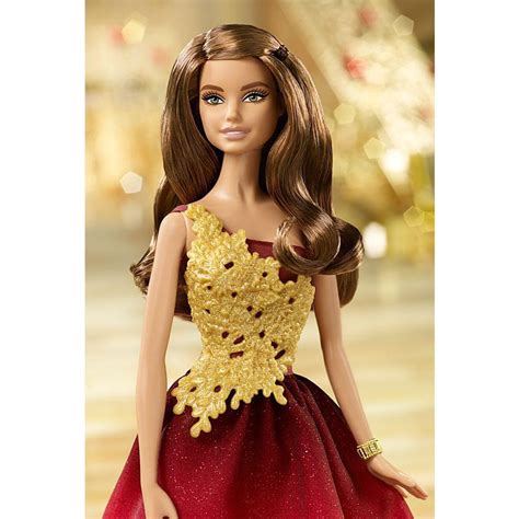 Muñeca Barbie 2016 Holiday Vestido Rojo Drd25 Barbiepedia