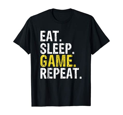 eat sleep game repeat t t shirt minaze