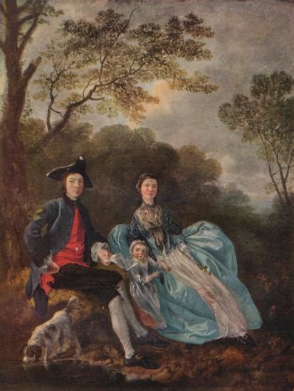 Portrait Of The Artist With His Wife And Daughter C1748 Giclee