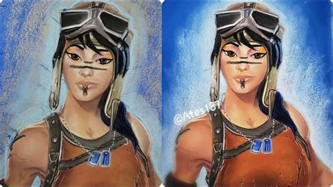The renegade raider skin released during season 1 and is highlighly anticipated to return. Renegade Raider Drawing Fortnite Art | How to Draw Pastel ...
