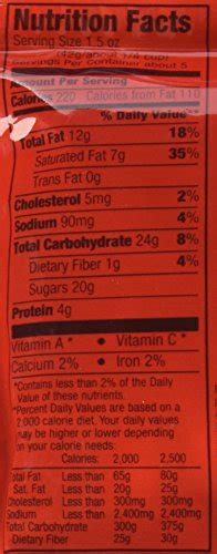 Peanut Mm Nutrition Label Label Ideas