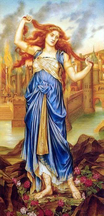 Cassandra By Evelyn De Morgan Griekse Mythologie Kunst Ideeën Mythologie