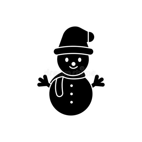 Snowman Icon Winter Symbol Design Vector Stock Vector Illustration