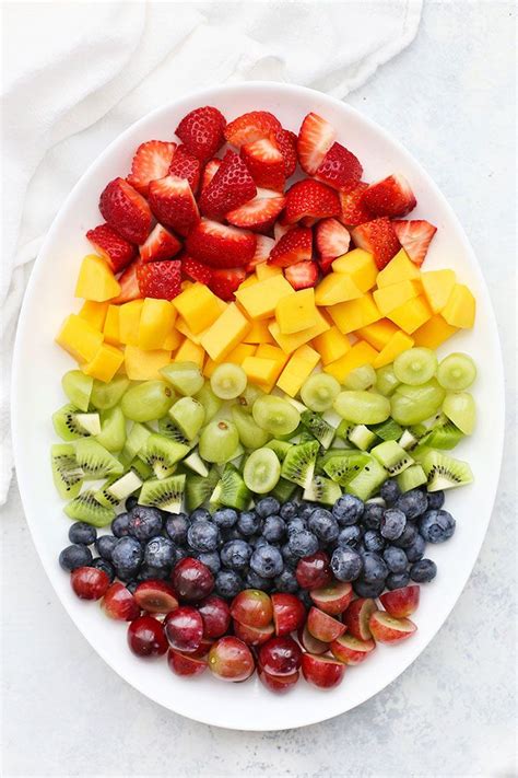 The Best Rainbow Fruit Salad With Citrus Mint Dressing Recipe