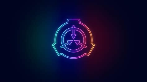 A Neon Scp Logo Wallpaper I Made 3840 X 2160 Wallpapers