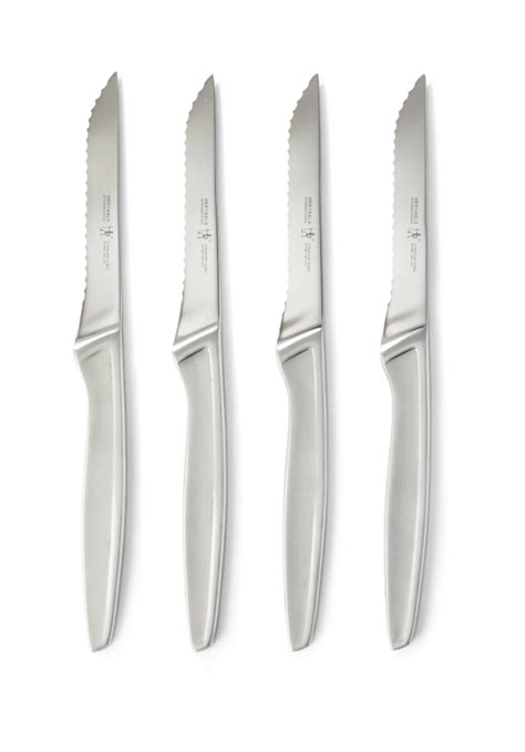 Henckels Stainless Steel Steak Knife Set Dishwasher Safe 4 Pc