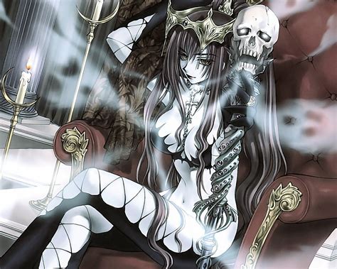 Anime Dark Girl Queen Wallpaper From Dark Wallpapers We Heart It Anime