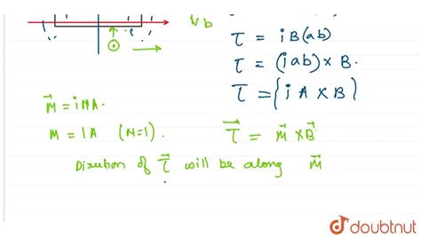 Bengali Derive An Expression For The Torque On A Rectangular Coil Of