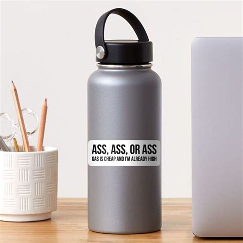 gas grass or ass bumper sticker sticker for sale by stickershanty redbubble