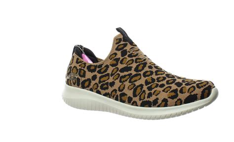 Skechers Womens Ultra Flex Wild Expedition Leopard Fashion Sneaker