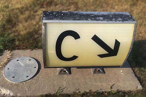 Faded C Panel Lumacurve Airfield Signs
