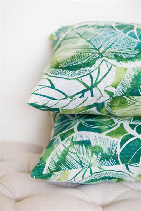 Check spelling or type a new query. Green Leaf Outdoor Pillow Tropical Poolside Pillow Pillow ...