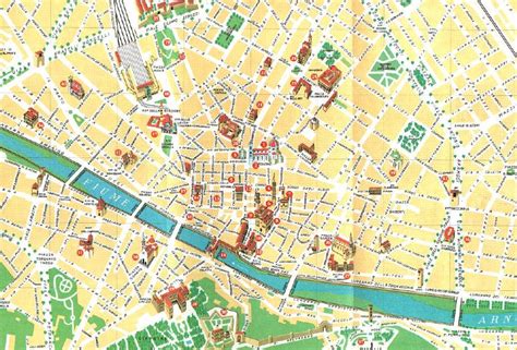 Harta Turistica A Orasului Florenta Profu De Geogra