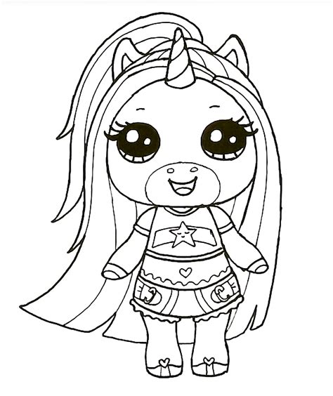 Cute Unicorn Coloring Pages