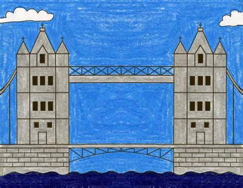 Draw The London Tower Bridge Tower Bridge London Tower Bridge