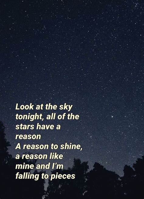The Night Sky With Stars Above Trees And Text That Reads Look At The Sky Tonight All Of The