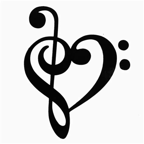 Download High Quality Music Note Clipart Heart Transparent