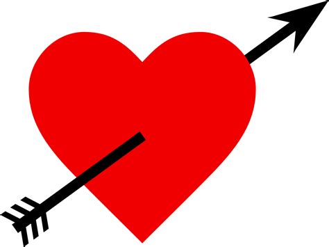 Filelove Heart Arrow Love Heart With Arrow Clipart Full Size