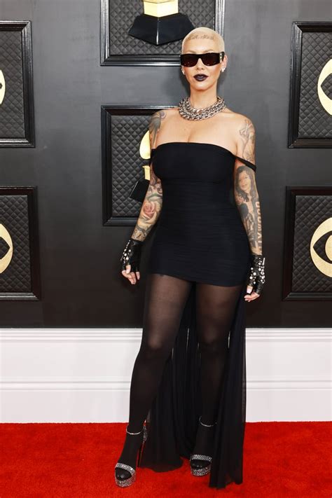 Amber Rose At The 2023 Grammys Grammys 2023 See The Best Celebrity