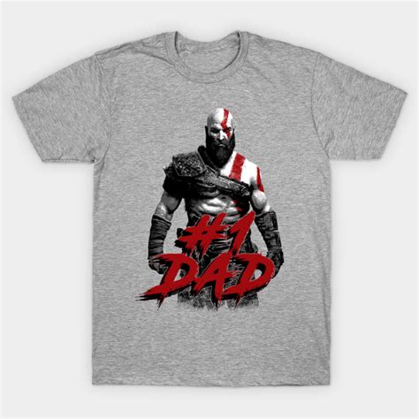 God Of War Kratos Number 1 Dad God Of War T Shirt Teepublic