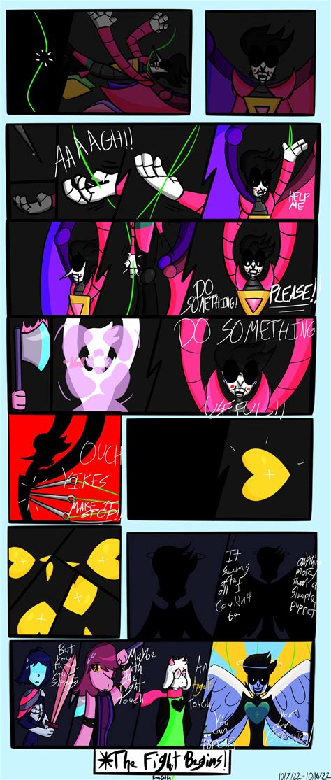 finally finished my spamton restiched comic r deltarune