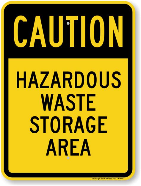 Hazardous Waste Storage Area Sign Sku K Mysafetysign Com