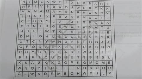 Gawain Word Hunt Panuto Hanapin Sa Loob Ng Kahon Sa Kabilang Pahina