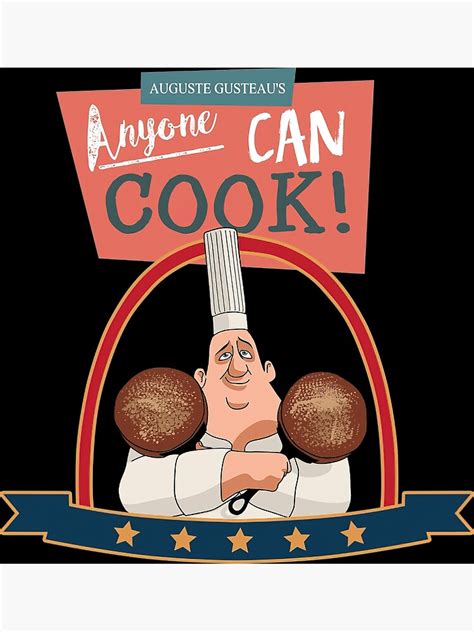Gusteaus Anyone Can Cook Ratatouille Poster For Sale By