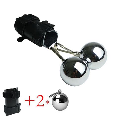 Leather Parachute Ball Stretcher Penis Enlarger Weight Stretching Delay Ejaculation Cock Ring