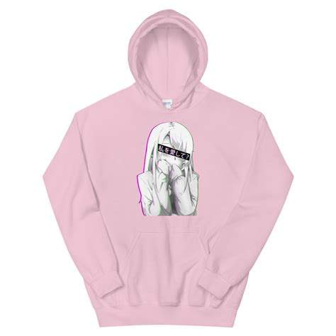 A sunny flower to light up your day. Love Me? Anime Aesthetic Anime Girl Hoodie | My Nerdy Needs