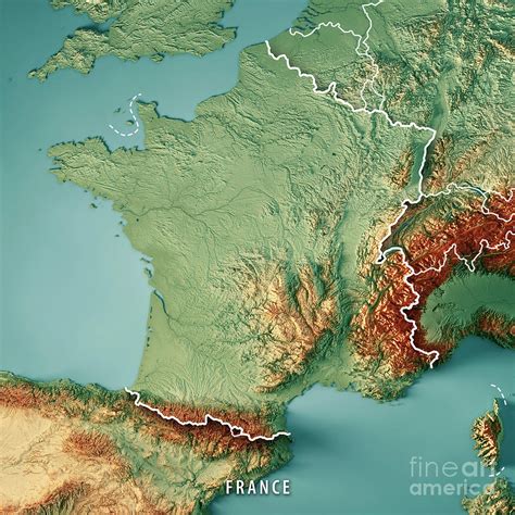 Topographical Maps Of France
