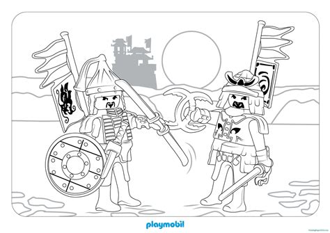 Coloriage Chevalier Playmobil A Imprimer Playmobil Knights Coloring Pages Danieguto Net