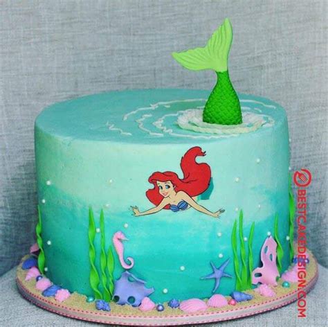 50 Disneys Ariel Cake Design Cake Idea March 2020 Ariel Cake Cool Cake Designs Mermaid