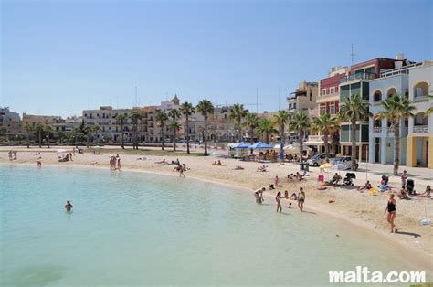 Pretty Bay Sandy Beach In South Malta
