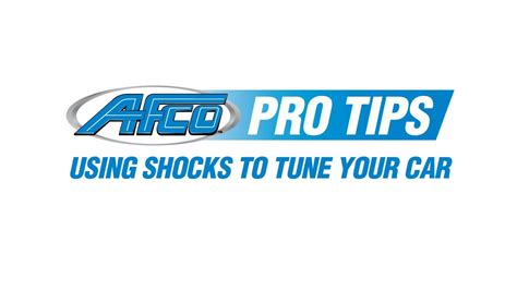 Afco Pro Tips Using Shocks To Tune Your Car Youtube