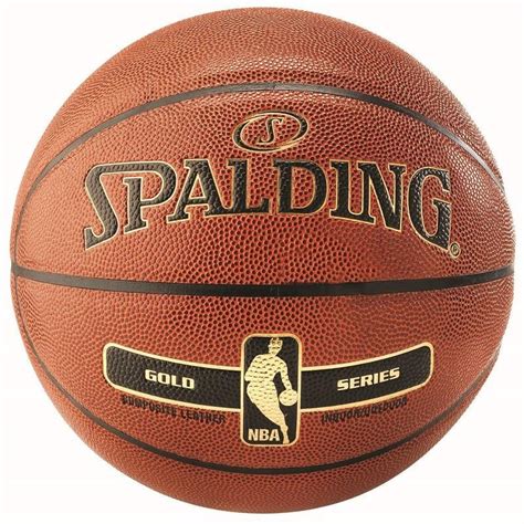 Balon Basquetbol Spalding Nba Serie Gold Piel Sintetica 7 69900