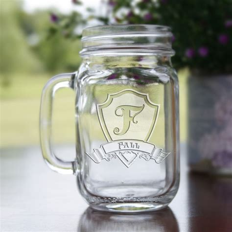Our Deeply Carved Personalized Mason Jar Glass Is A Perfect Gift For