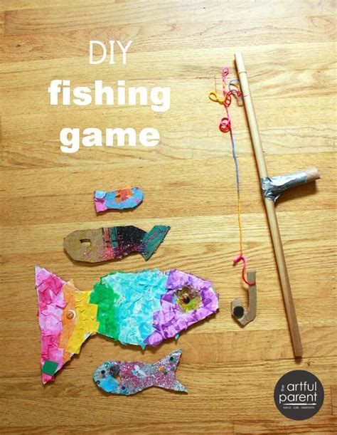 To make a fishing rod, you will need wood log, spider strings, wood planks and wood sticks. A DIY Fishing Game for Kids (Make Your Own Fish & Rod for ...