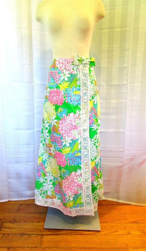 Vintage Lilly Pulitzer Maxi Skirt The Lilly Inch Waist Etsy