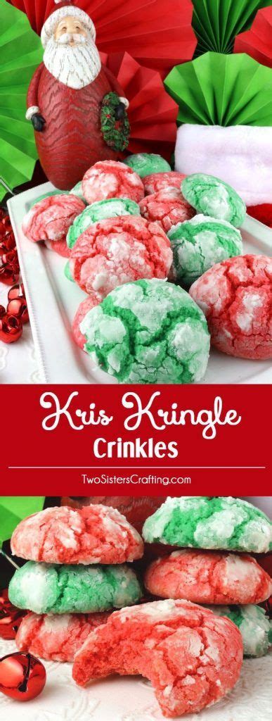 Rich and buttery kris kringle christmas cookies are dressed for the holidays with creamy white chocolate chips and sweet dried red cranberries. Kris Kringle Crinkles | Recipe | Classic christmas cookie ...