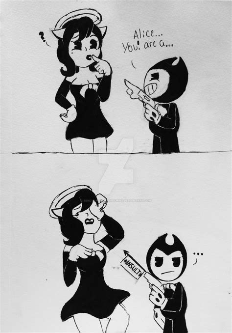 Bendy And Alice Drama Queen By Bendyanthesinmachine On